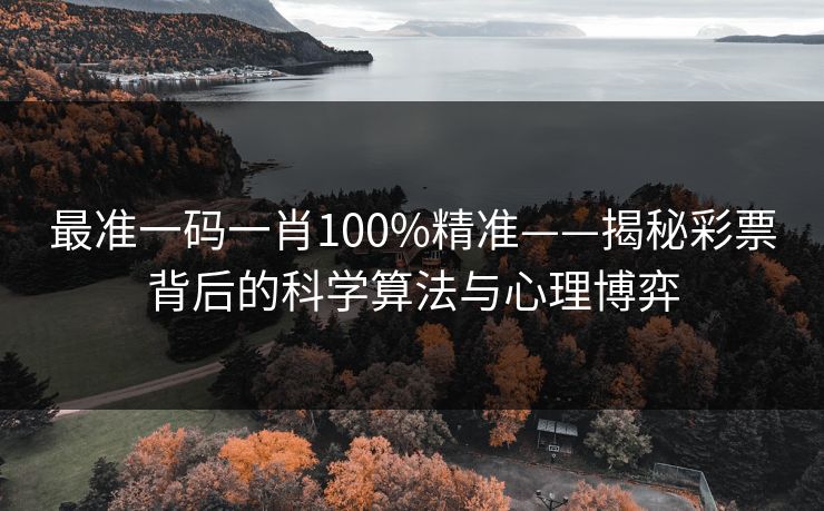 最准一码一肖100%精准——揭秘彩票背后的科学算法与心理博弈